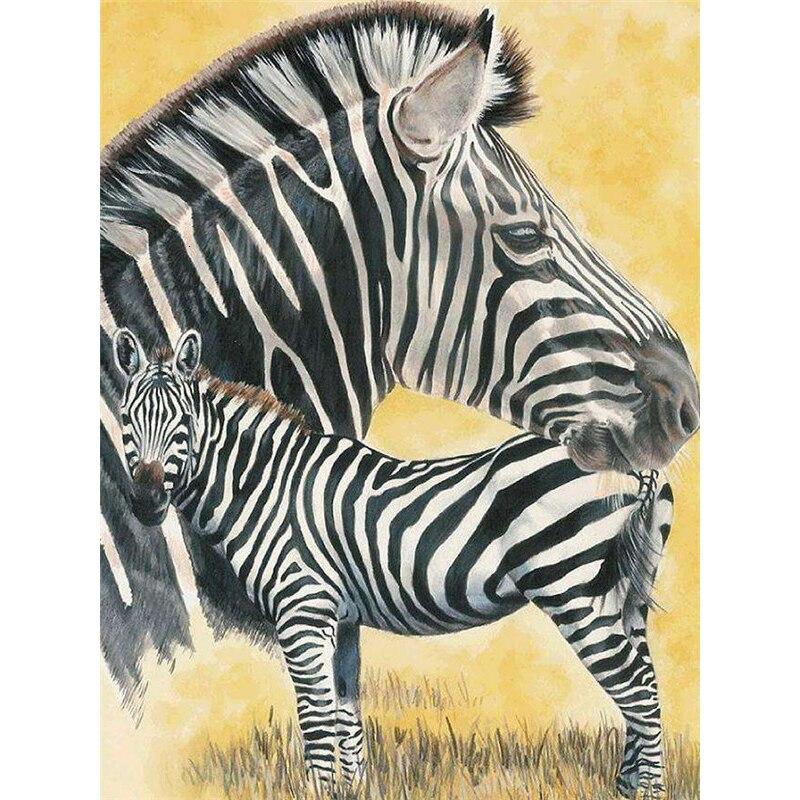 Neues 5D DIY Diamantmalerei Pferd Tiger Diamantstickerei Tier Kreuzstich Vollrunde Bohrer Heimdekor Handwerk Kunst Geschenk