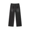 LEDING Loose Fit Washed Wide-Leg Jeans