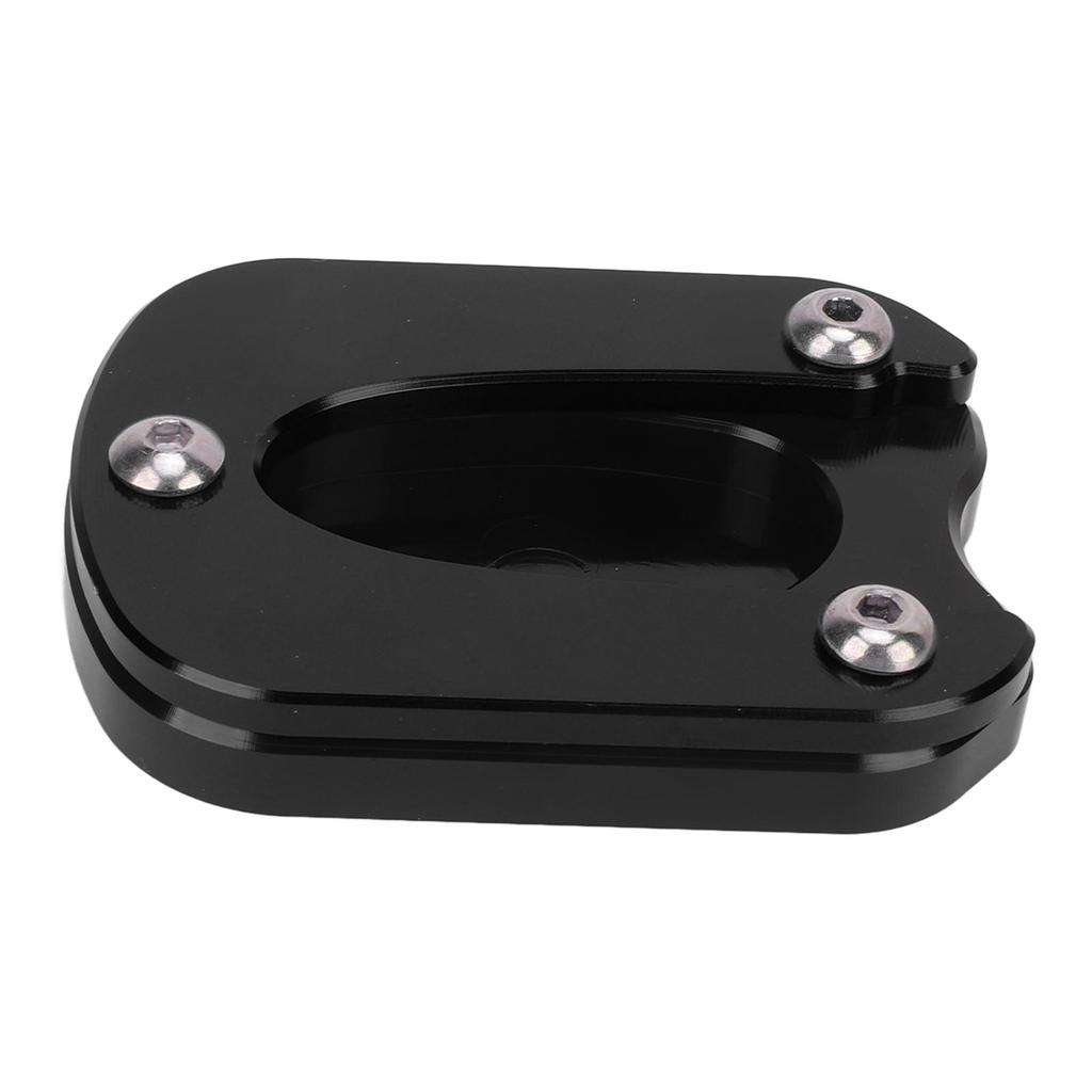 Motorcycle Kickstand Pad Aluminium Alloy Sidestand Foot Rest Replacement for Enfield Meteor 350 2021‑2023 Black