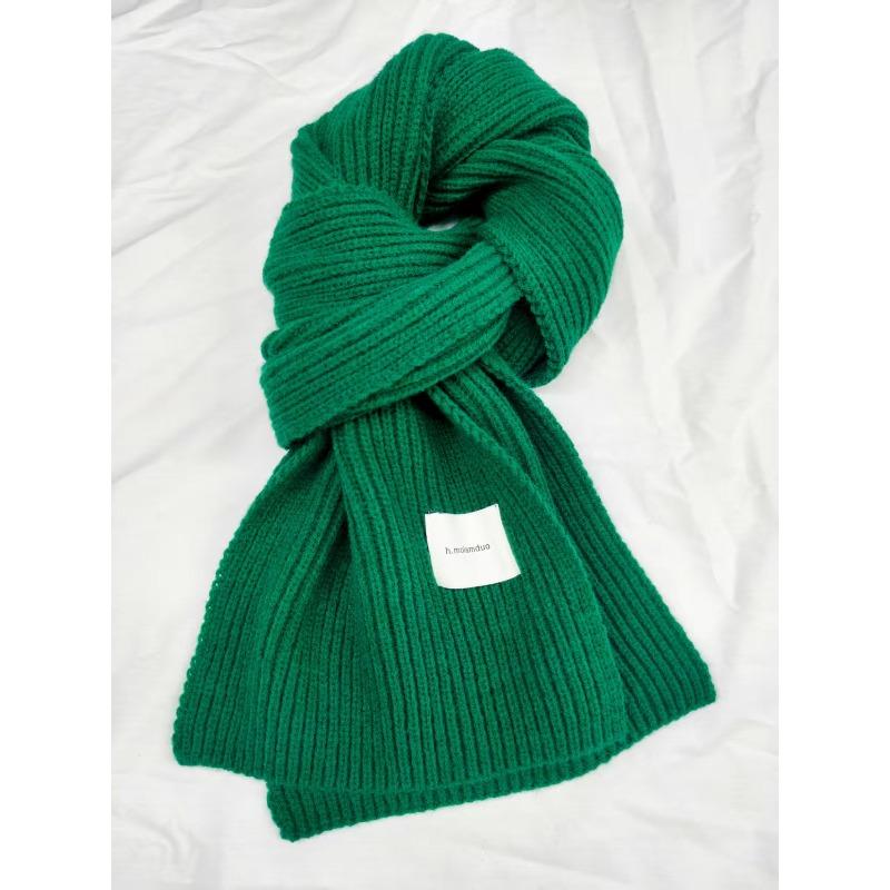 Autumn and winter new arctic velvet knitted scarf, versatile shawl warm knitted scarf neck protection thickened scarf