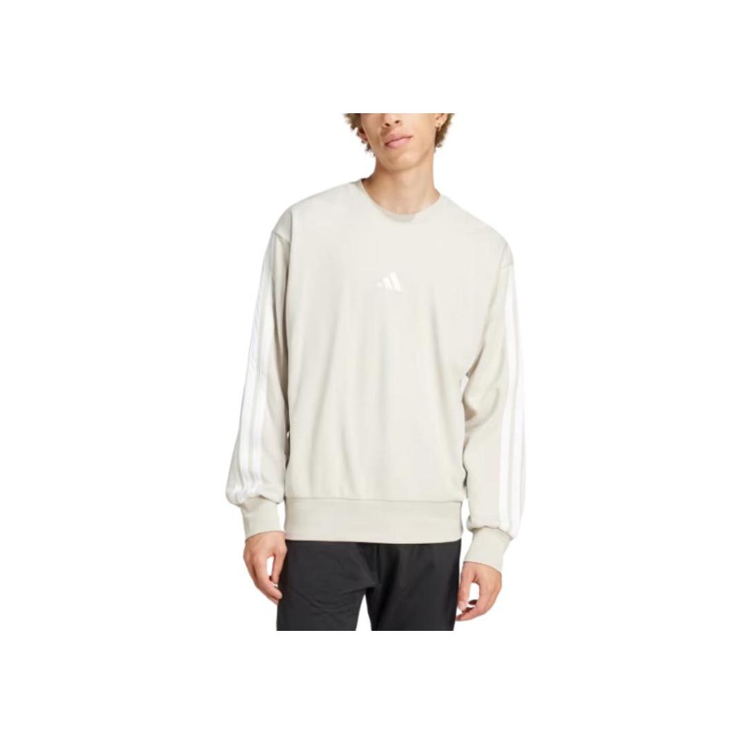 

Новая толстовка Adidas Essentials 3 Stripes из французского махрового трикотажа JE6377 M