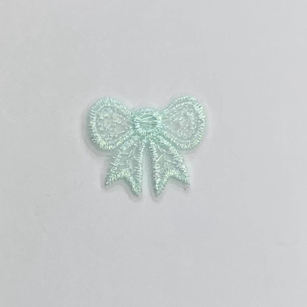 20pcs European Style Bowknot Applique Mini Mesh Embroidery Patch DIY Accessory Material Exquisite DIY Handmade Accessories