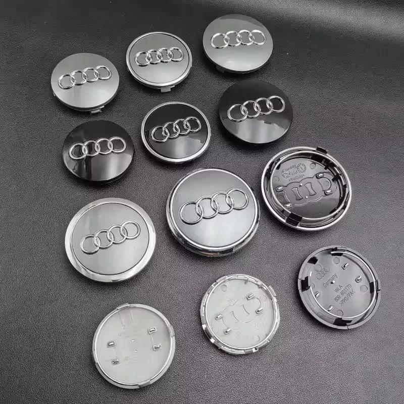 4pcs 60mm 61mm 68mm 69mm Car Styling Wheel Hub Center Cover Badge For Audi B5 B6 B7 B8 8P 8V 8L C6 C7 4F A1 A3 A5 A6 Q3 Q7 Q5