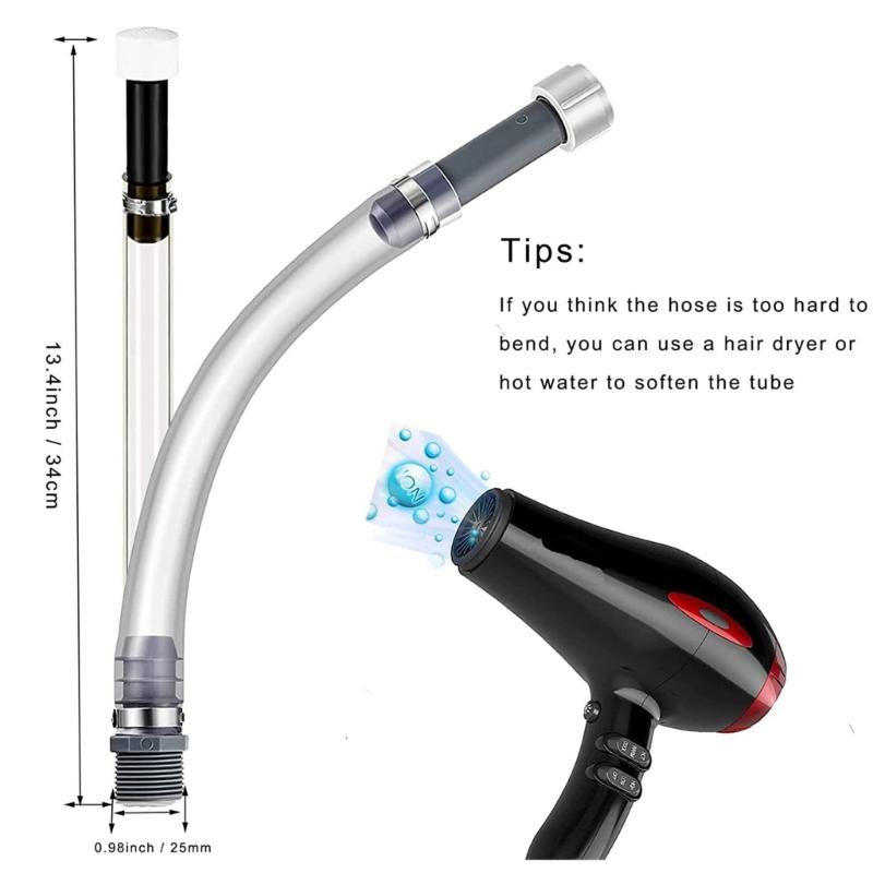 Racing Fuel Filling Hose with Replacement Cap Universal for Racing Fuel Jugs Motorcycles Flexible Leakproof Filling Hose