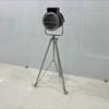 Nautical Nickel Finish and Black Wood Searchlight Chrome Tripod Home Décor Nautical Collectible Spotlight Floor Lamp
