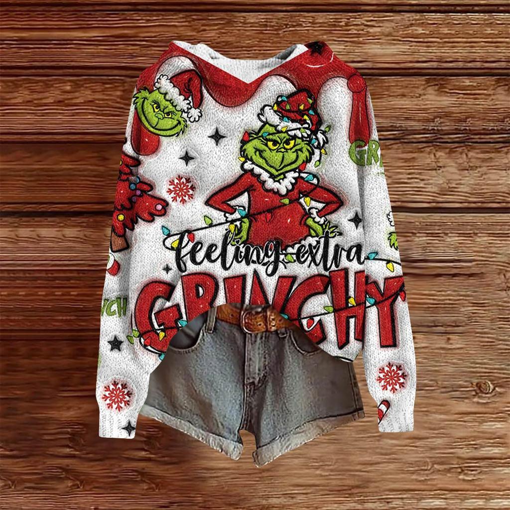 Sweatshirts For Women Knit Sweater Cute Shirt Fall Pullover Hooded Sweatshirt