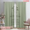2pcs 2D Flat Printing Party Window Curtains Nature Blooms Patience Book Polyester Without Electricity Festive Curtains Perfect