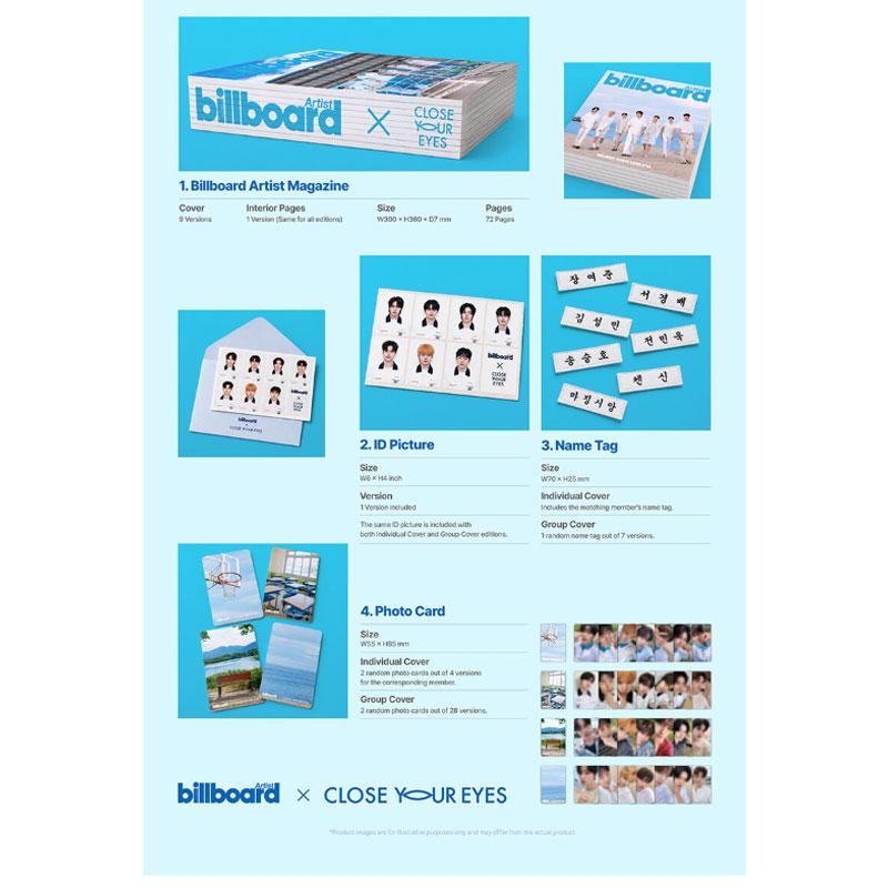 [Pre-order] Billboard Korea Artist Magazine X CLOSE YOUR EYES (Online Benefit)