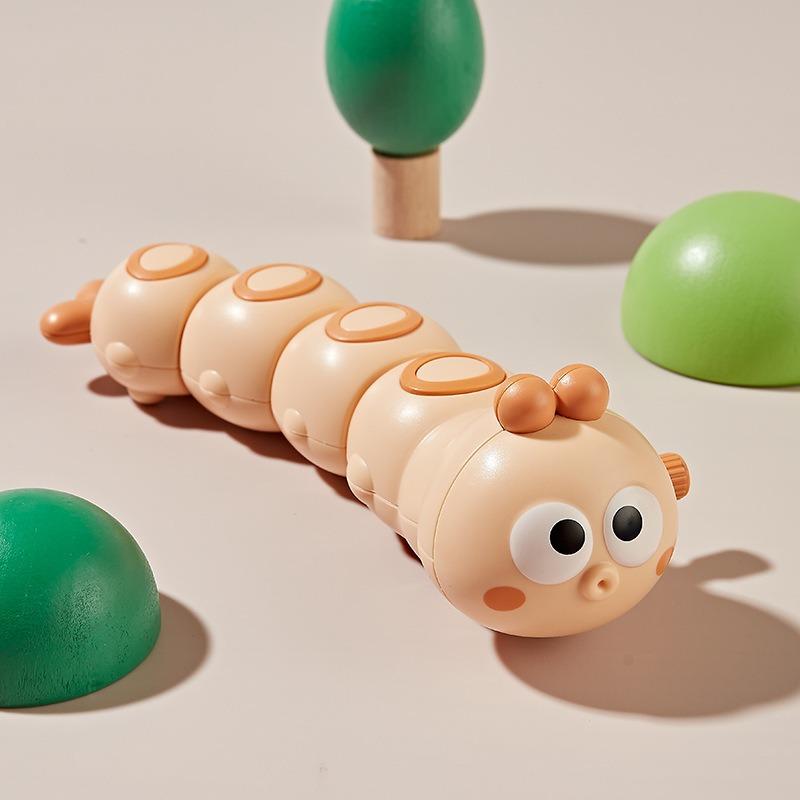 Wind Up Wriggling Caterpillar Crawling Toy For Infant Baby Toddler Kids