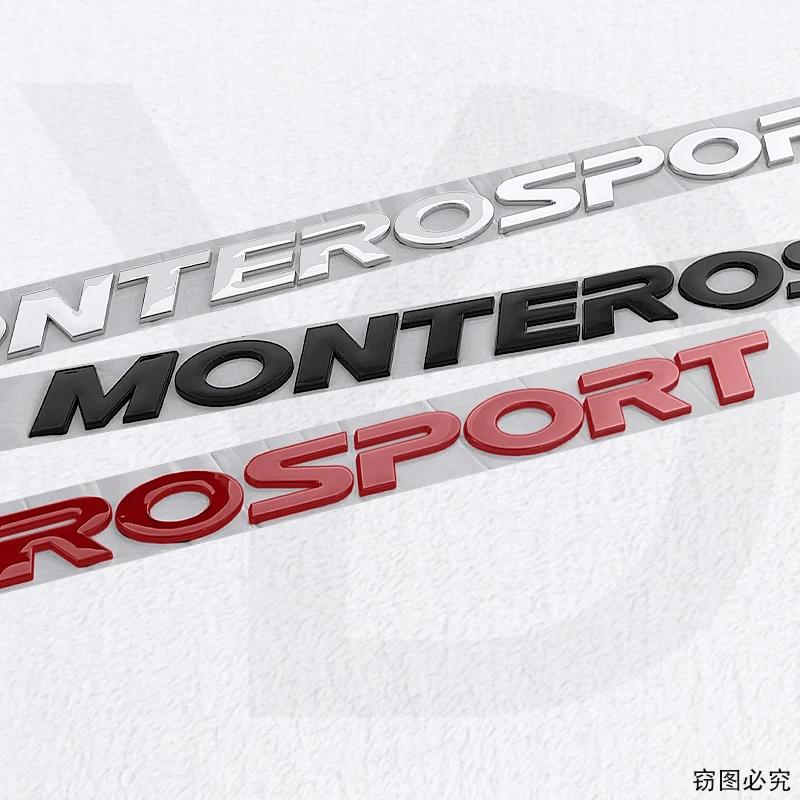 MONTERO SPORT Letter Badge for Mitsubishi MONTEROSPORT Logo Trunk Tail Label Car Hood Cover Modification Logo Car Stickers