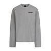 Herren Langarm T-Shirt Grafischer Buchstabenaufdruck Baumwolle Lässig Streetwear Rundhalsausschnitt Lockerer Schnitt 320g Schwergewicht