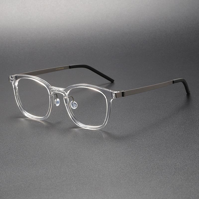 New Denmark Designer Acetate Titanium Optical Eyeglass frames Men Women Vintage Square Transparent Computer Glasses Frames