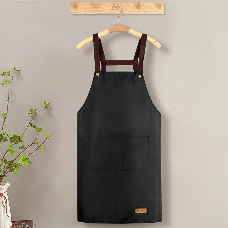 

Дышащий фартук-юбка принцессы с двойными карманами для женщин, идеально подходит для домашней кухни. Защитная и прочная рабочая одежда. чёрный