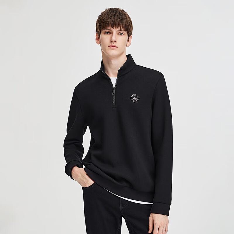 

Navigare Men s Stand Collar Half-Zip Elastic Sweatshirt M (48)
