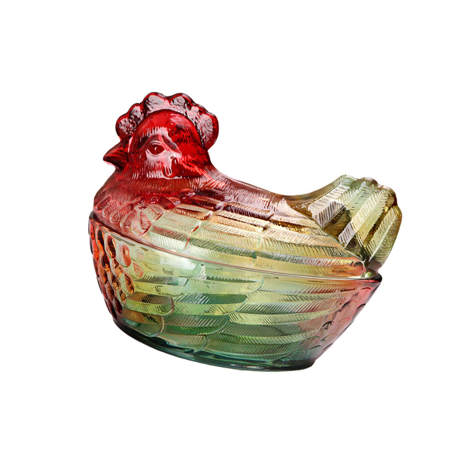 

Artistic Transparent Chicken Shaped Candy Jar With Lid Storage Container Ideal For Snacks And Small Items