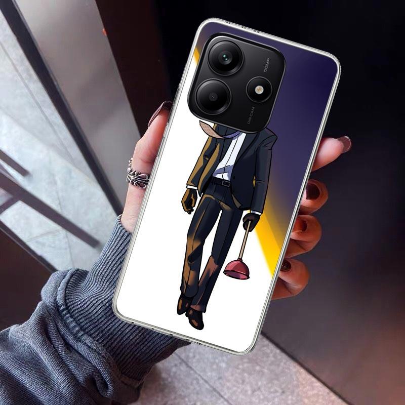 S-Skibidi Toilet Mobile Cell Phone Case For Xiaomi Redmi Note 10 11 12 13 14 15 Pro Plus 11S 12S 14S 11T 11E 10S Soft TPU Back C