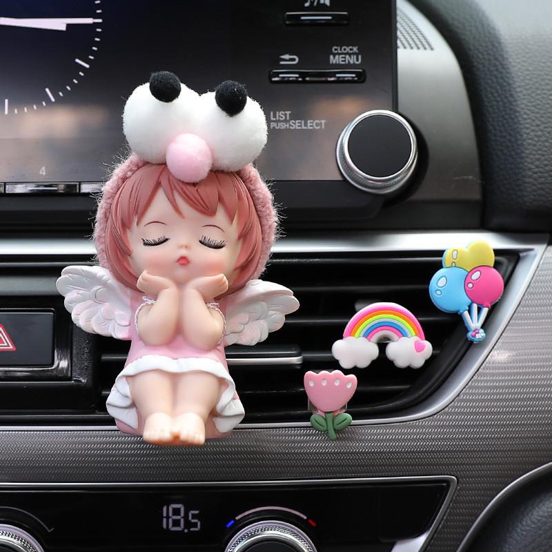 Niedlicher Anne Dekorativer Auto-Duftclip für Lüftungsschlitz Langanhaltende Aromatherapie für Autoinnenraum Auto-Klimaanlagen-Duftchip Auto-Ornament