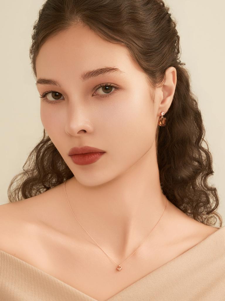 Ellejewelry 14K Gf Bold Cubic Two-Pin Earrings Elgpee582