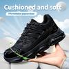 Men's safety shoes Rotating Button Male sneakers Steel Toe men shoes Anti Smashing Anti Piercing working shoes with protection