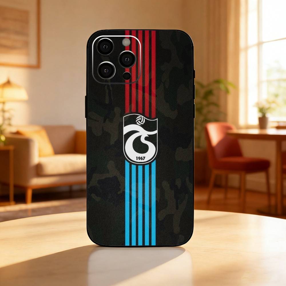 Turkey T-Trabzonspor Phone Case For iPhone17,16,15,14,13,12 Plus,Max Soft Silicone Black Cover