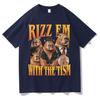 Funny Rizz Em Summer Popluar T Shirt Unisexs Women Tide Clothing Casual Hot Sale Short Sleeve TShirts Graphic Cozy Y2K Tops Unisex