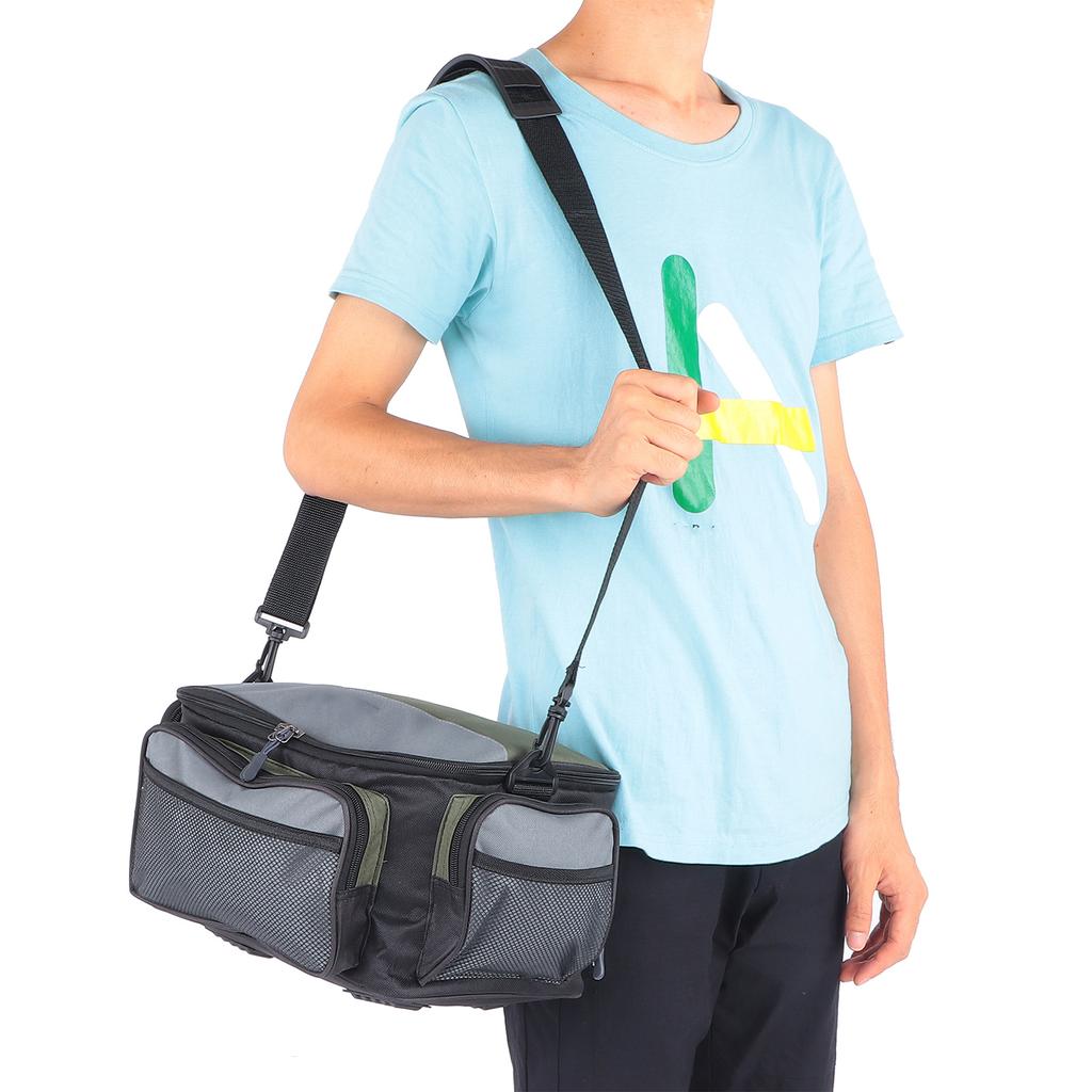 Large Capacity Square Fishing Storage Bag Polyester Bait Bag Fishing Accessories