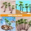 TOYMYTOY Set of Miniature Artificial Palm Coconut Tree Models for Micro Perfect for Aquarium and Terrarium Decorations 15-Piece Trees, Plastic,