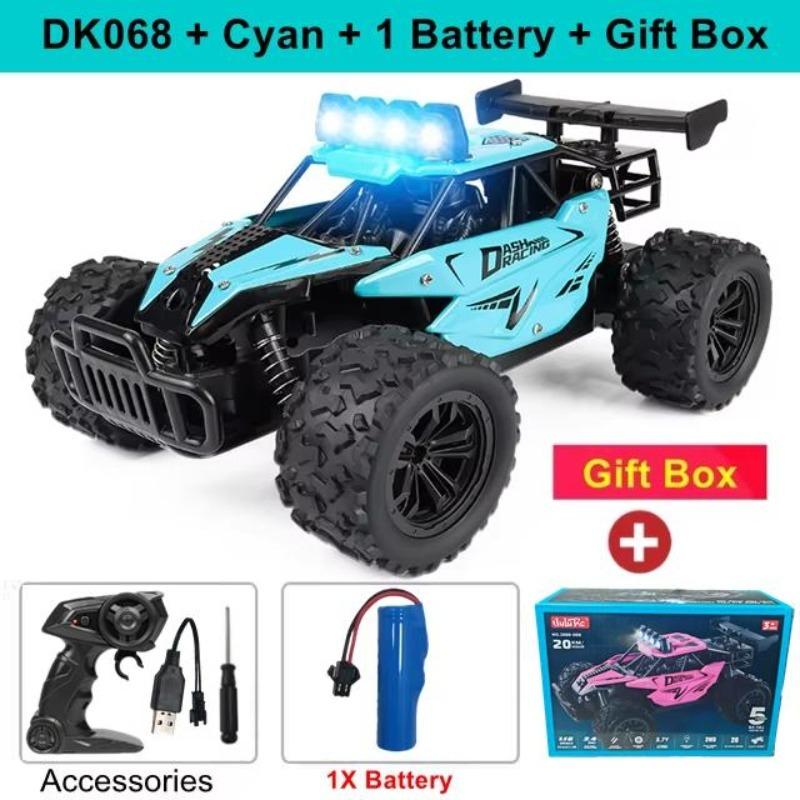 Remote Control Car RC Drift Racing 1:16 Vehicle Off Road Alloy 2.4G Radio High-Speed Trucks With LED Light Climbing Gift Kid Toy