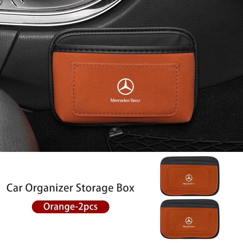CRS1 Car Storage Pocket Sticky Side Door Hanging Phone Purse Box For Mercedes Benz W202 W212 W126 W140 W168 W177 CLS GLE GLC GLS CLA