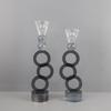 Simple Geometric Circular Crystal Ball Candle Holder Decoration Ornament, Dining Table Center Candle Holder, Home Decoration
