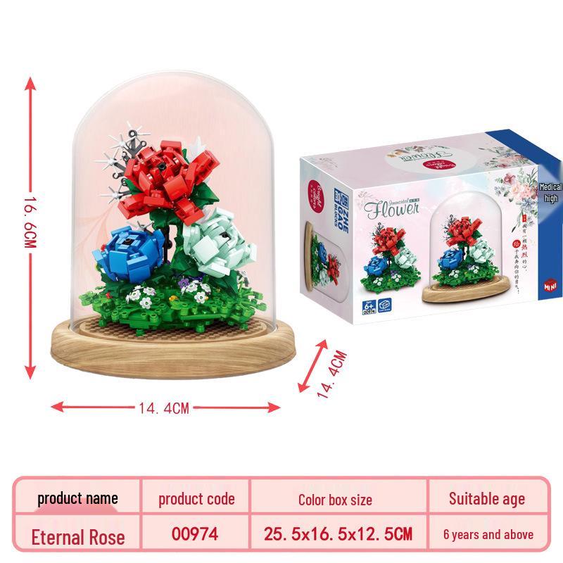 Bukiet Sukulentów Klocki - Prezenty Świąteczne i Zabawki