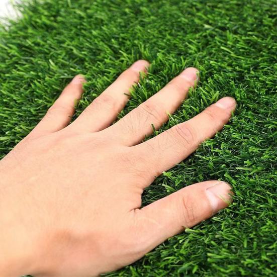 Artificial Grass Mat, 12 x 12 Inch Square Fake Grass Rug, Interlocking Faux Green Turf Patch Tiles for Balcony, Patio, Deck,