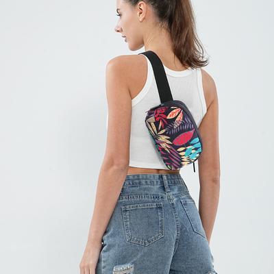Erkekler İçin Bel Çantası Koşu Telefon Çantası Moda Trend Baskılı Su Geçirmez Kadınlar İçin Çapraz Askılı Çanta