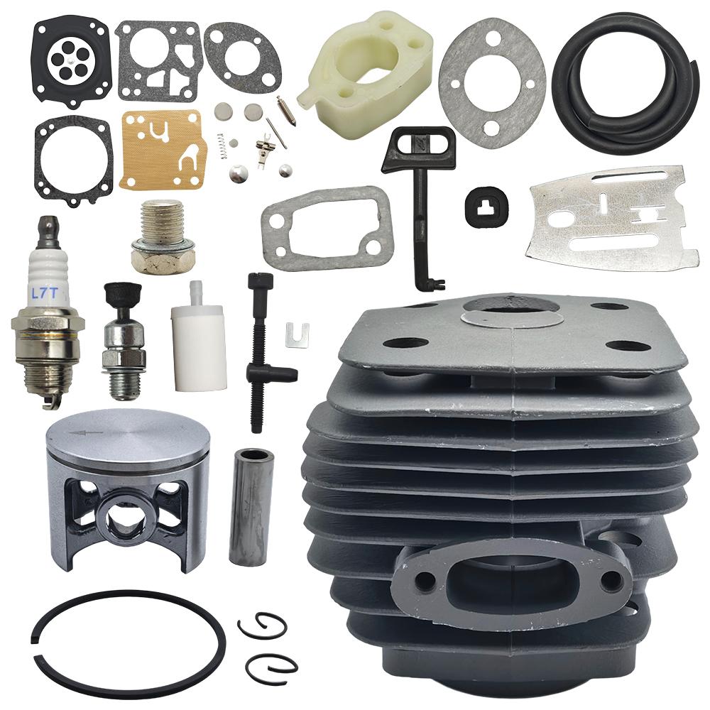 54mm Cylinder Piston Carb Kit For Husqvarna 288XP 181 281 288 Chainsaws Power Tools 503506301