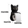 Simple Installation Cat Toilet Paper Holder 3D Cat Shape Hanging Paper Towel Stand  RV Travel