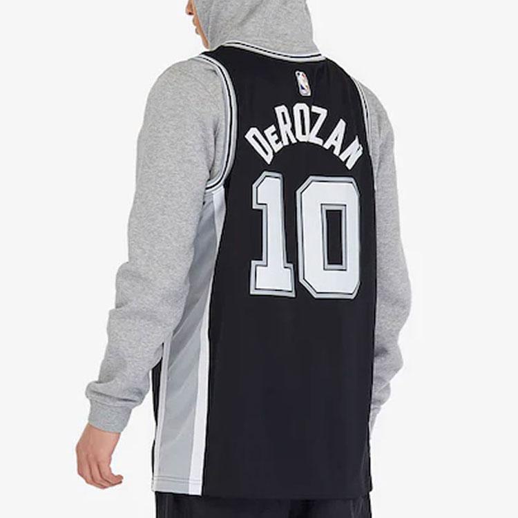 Nike NBA Swingman Jersey Icon Edition - Spurs DeRozan #10 Basketball Vest Men Tops Black 864509-018