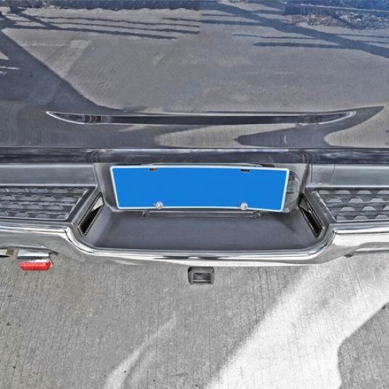 Carbon Fiber Rear License Light Plate Lamp Cover Trim For Dodge Ram 1500 2018+