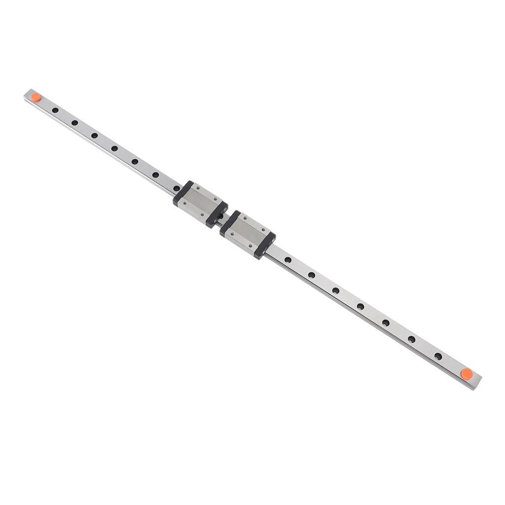 Lineare Schienenführung, 500 mm, lineare Gleitschienenführung mit 2 MGN12H-Schiebern aus schwarzem Edelstahl für 3D