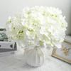 10 Stück 16 cm künstlicher Hortensienblütenkopf mit Stange DIY Hochzeit Bogen Hintergrund Wand dekorative Blumen Hausgarten Hotel Dekoration Fake Flores