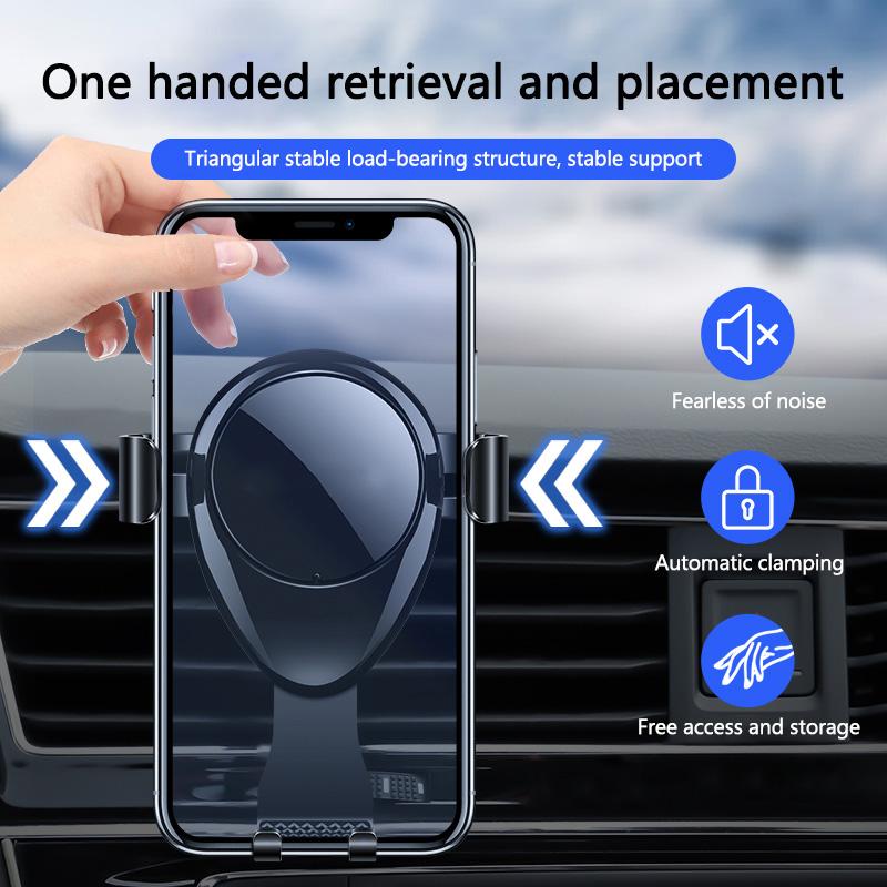 Car Gravity Phone Holder Air Vent Clip Mount Mobile Cell Stand Smart Phone GPS Holder For Mercedes Benz A B R G Class W204 W251 UWXYZ1