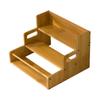 Bamboo Display Stand Versatile Rustic Sturdy Desktop Cosmetic Holder Coffee Cup Rack for Bedroom