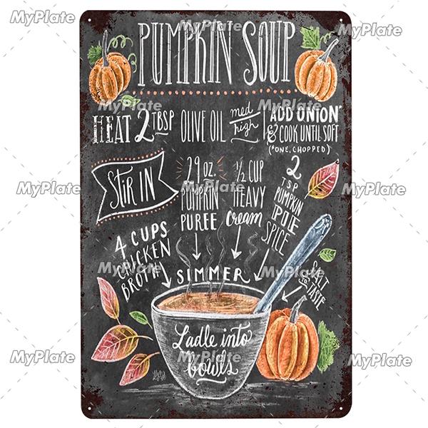 Kitchen Vintage Tin Sign Metal Sign Decorative Plaque Wall Decor Man Cave Club Decoration