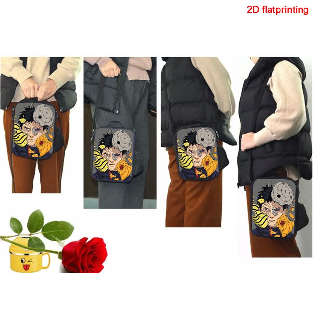 NARUTO Anime Cartoon Kids Insulated Thermal Lunch Bag, Lightweight Portable Children Picnic Tote Bag for Boys & Girls Age 5-11