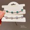 Geometric Zircon Pull Apart Bracelet With Cubic Zirconia For Women Fashion Accessory