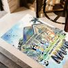 Bluey Friends Adventure Customizable Name Area Rug Suitable for Decorate room Hallway Balcony Game Room Anti-slip Rug Decorate Offices
