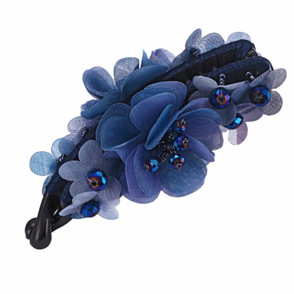 Elegant Rose Twist Clip Anti-Slip Ponytail Clip Fashion Banana Clip For Women