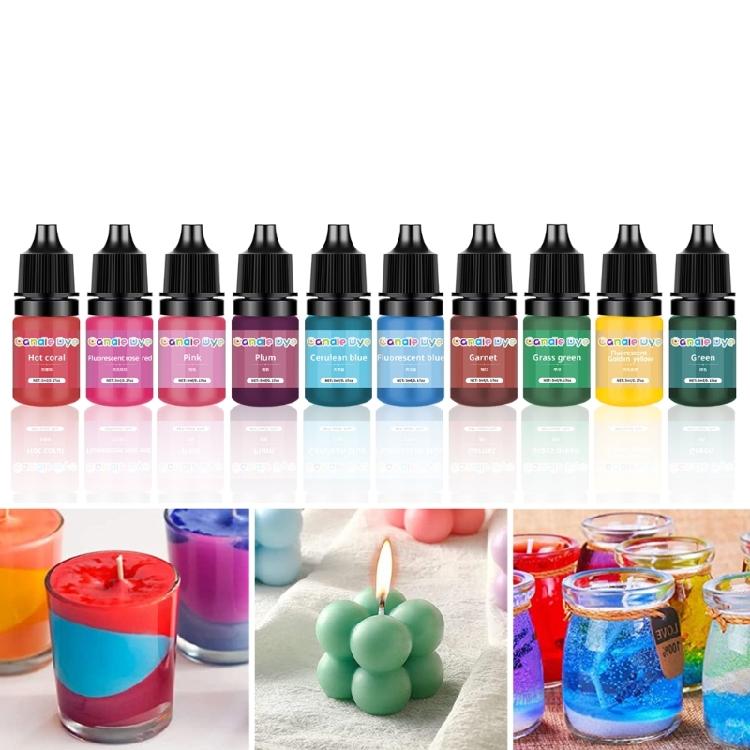 Candle Dyes Kit Colorful Liquid Colorant Pigment Set Candle Making Supplies
