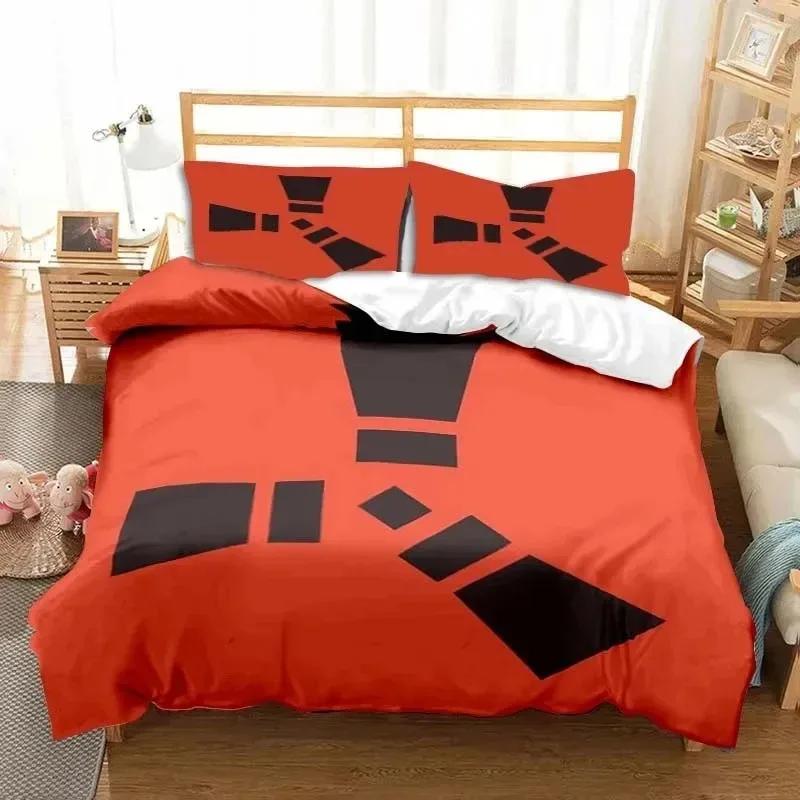 Rust Game Logo Printed Bedding Set Duvet Cover Bed Set Quilt Cover Pillowcase Comforter King Queen Size Boys Adult Bedding Set