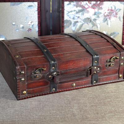 Vintage Wood Jewelry Storage Box Antique Styles Handheld Organizers for Jewelry and Home Decoration Daily Casual Use
