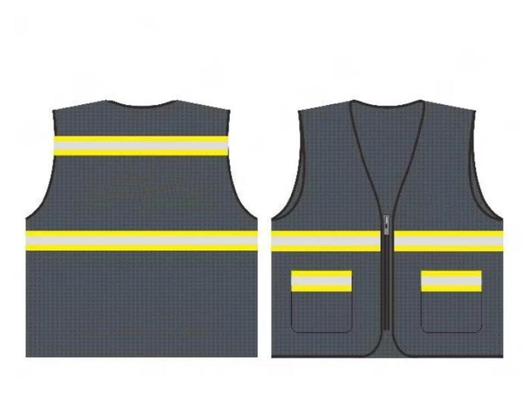 Reflective Multi-Pocket Safety Vest for Construction, Cycling, and Sanitation Workers